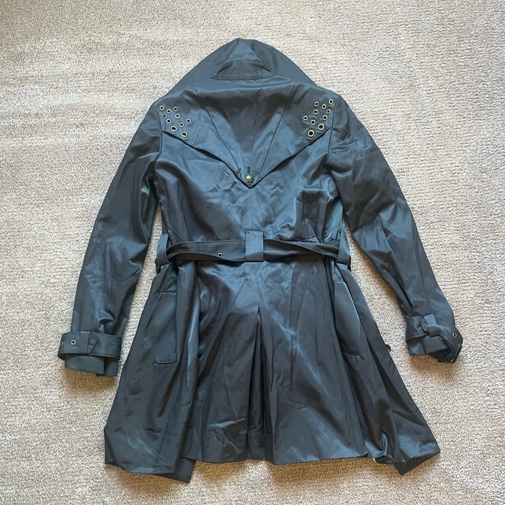 VTG 00’s / Y2K Kat Von D Los Angeles Women’s Trench Coat - Picture 5 of 9